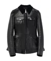 Alexander Mcqueen Peplum Leather Jacket