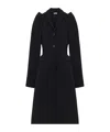 Alexander Mcqueen Wool-blend Structured Coat In Black