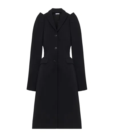 Alexander Mcqueen Wool-blend Structured Coat In Multi