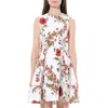 Alexander Mcqueen Women's Poppy Laced Mini Dress In Ivory