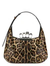 Alexander Mcqueen Women's Printed Leather The Jewelled Hobo Shoulder Bag