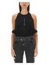 Alexander Mcqueen Women's Ribbed Tank Top In Black