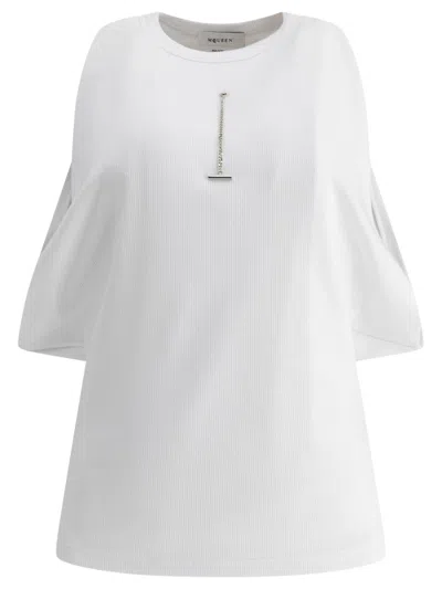 ALEXANDER MCQUEEN WOMEN'S RIBBED TOP