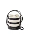 Alexander Mcqueen The Rise Nappa Leather Bucket Bag In Black
