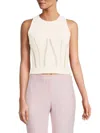 Alexander Mcqueen Mcqueen Women's Roundneck Tank Top In Ivory