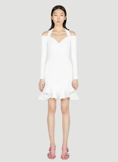 ALEXANDER MCQUEEN ALEXANDER MCQUEEN WOMEN RUFFLE FLARE DRESS