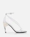 Alexander Mcqueen Alexander Mc Queen Woman Silver Sandal 780692 In White