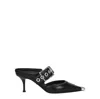 Alexander Mcqueen Punk 65mm Buckled Leather Mules