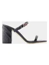 Alexander Mcqueen Women's Seal Heeled Sandals In Black