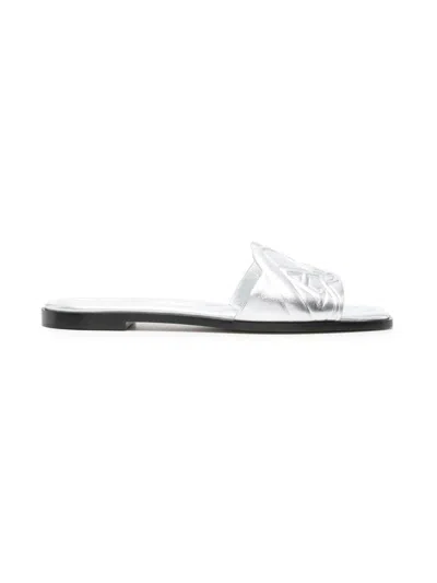 ALEXANDER MCQUEEN WOMEN'S SEAL LEATHER SANDALS
