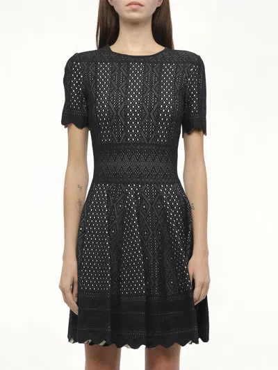 Alexander Mcqueen Women's Shirt Sleeve Vol Mini Dress