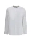 Alexander Mcqueen Shirt With Embellished Collar In White