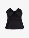 Alexander Mcqueen Strapless Bustier Top In Black