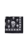 Alexander Mcqueen Women Silk Skull Scarf In Black