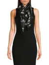 Alexander Mcqueen Foulard Style Skull Scarf 120 Cm X 104 Cm In Multi