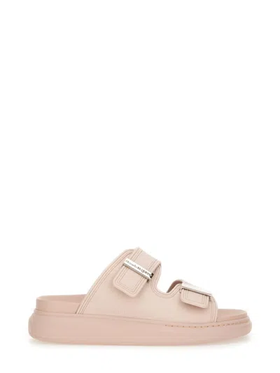 Alexander Mcqueen Hybrid Double-buckled Sandals In Pink