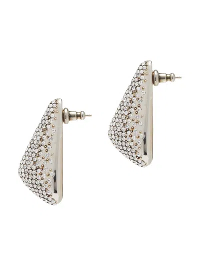 Alexander Mcqueen Women's Silvertone & Crystal Thorn Drop Earrings In Multi