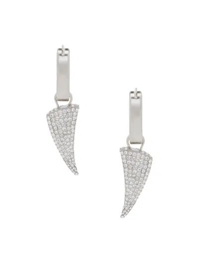 Alexander Mcqueen Women's Silvertone & Crystal Tiger Claw Drop Earrings