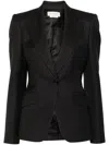 Alexander Mcqueen Women Single-breasted Blazer In Black
