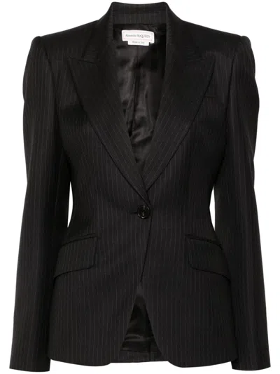 ALEXANDER MCQUEEN ALEXANDER MCQUEEN WOMEN SINGLE-BREASTED BLAZER