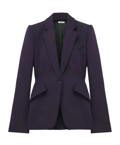Alexander Mcqueen Women's Single-breasted Jacket In Violet In Purple