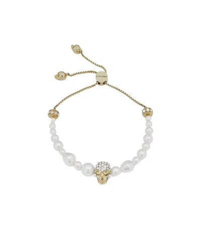 ALEXANDER MCQUEEN ALEXANDER MCQUEEN SKULL EMBELLISHED FRIENDSHIP BRACELET