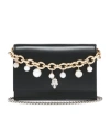Alexander Mcqueen Small Chain-embellished Skull Shoulder Bag In Black