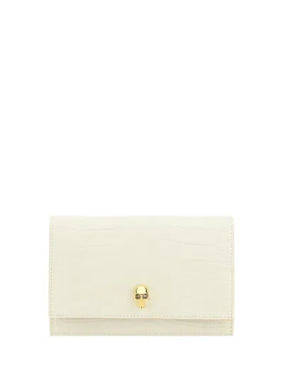 Alexander Mcqueen Women Skull Mini Shoulder Bag In White