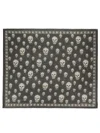 Alexander Mcqueen Foulard Style Skull Scarf 120 Cm X 104 Cm In Black