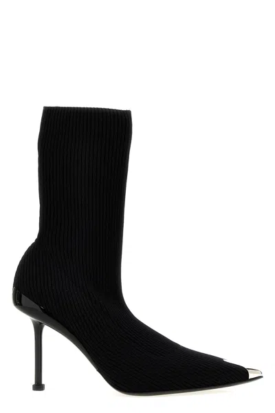 Alexander Mcqueen Mcqueen Women 'slash' Ankle Boots In Black