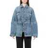 Alexander Mcqueen Women's Slash Denim Jacket In Vintage