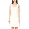 Alexander Mcqueen Women's Sleeveless Mini Dress In Ivory/bone