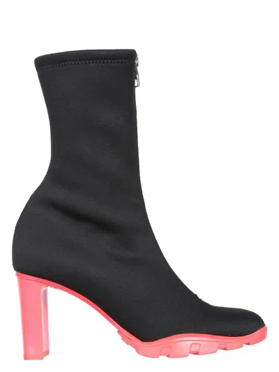 Alexander Mcqueen Women's Slim Tread Boots In Black