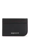 Alexander Mcqueen Alexander Mc Queen Sling Leather Card Case In Black
