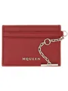 Alexander Mcqueen Women Sling Card Holder In Red