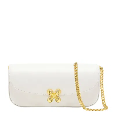ALEXANDER MCQUEEN ALEXANDER MCQUEEN SMALL SKULL FLOWER EMBELLISHED SHOULDER BAG