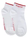 Alexander Mcqueen Sock With Logo In White