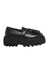Alexander Mcqueen Tassel Platform Loafers In Black