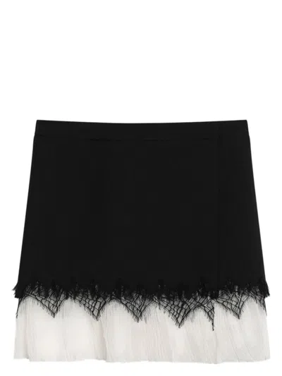 Alexander Mcqueen Women's Spider Web Lace Miniskirt