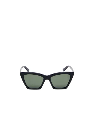 Alexander Mcqueen Women's Spike Geometric Cat-eye Sunglasses In Black/smoke