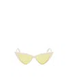 Alexander Mcqueen Women's Spike Sunglasses In Ivory/yellow
