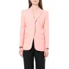 Alexander Mcqueen Fitted-waist Tailored Blazer In Anemone