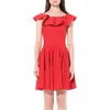 Alexander Mcqueen Women's Stretch Mini Dress In Red