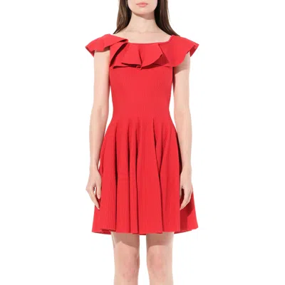 Alexander Mcqueen Women's Stretch Mini Dress In Red