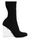 Alexander Mcqueen Women's Stretch Nylon Shard Ankle Boots