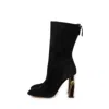 Alexander Mcqueen Women's Suede Boots In Black
