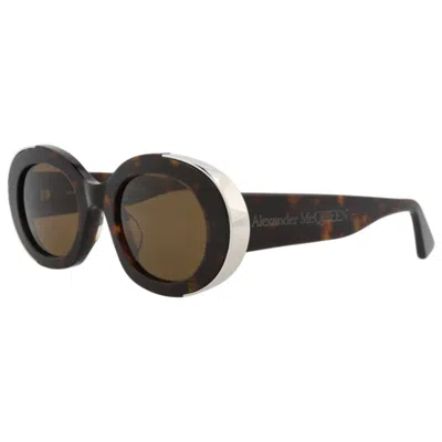 Alexander Mcqueen Women's Sunglasses In Brown
