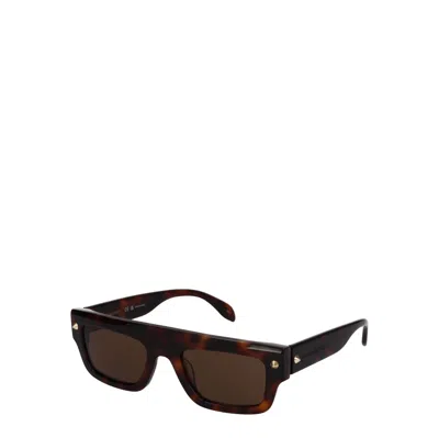 Alexander Mcqueen Women's Sunglasses Acetate Brown/leopard