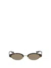 Alexander Mcqueen Women Ellipse Sunglasses In Brown