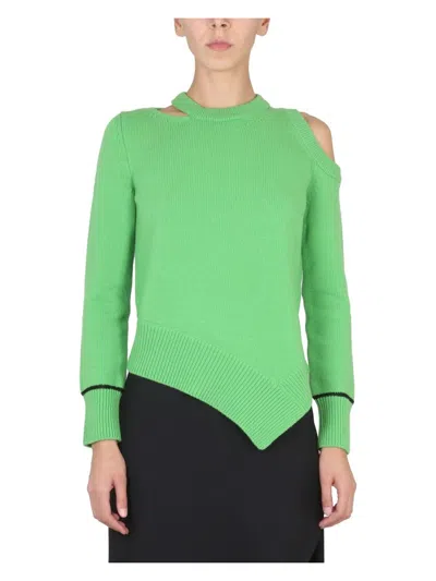 ALEXANDER MCQUEEN WOMEN'S SWEATER WITH BARE SHOULDERS